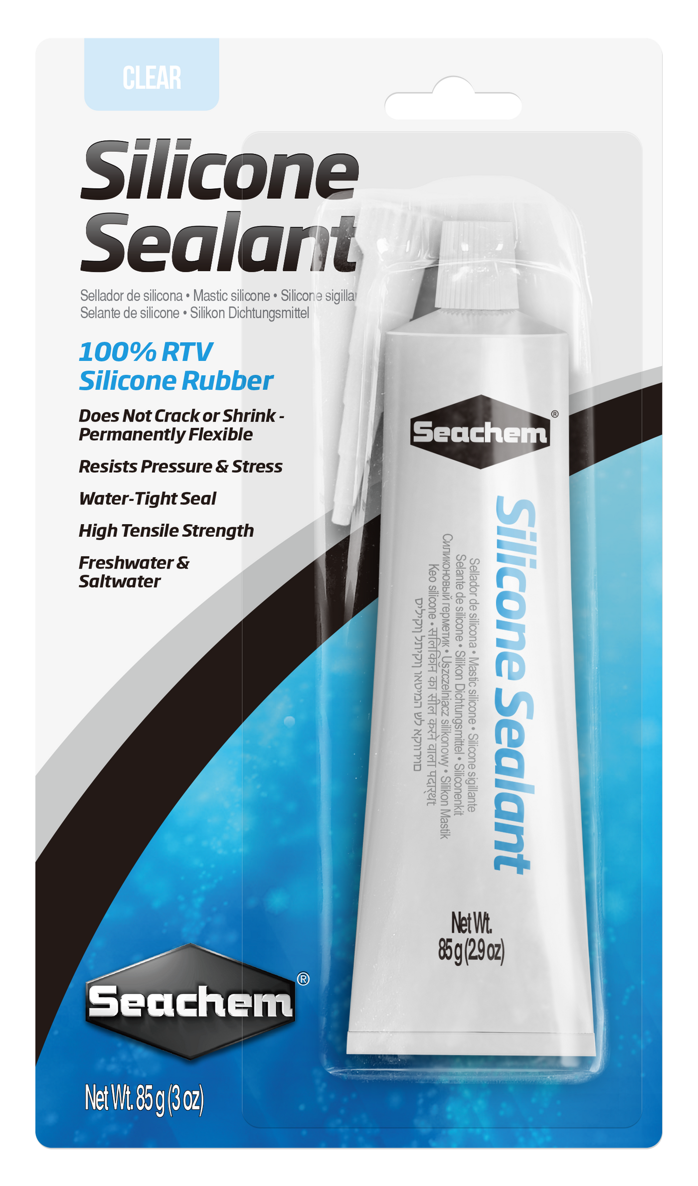 Seachem Silicone Sealant / Glue 3oz Clear